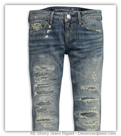 American Eagle Airflex 360 Slim Distressed Light Wash Denim Jeans Men's  30x30 | eBay